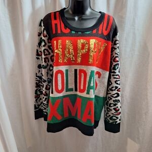 Feeling festive  Graphic sweater size XXL